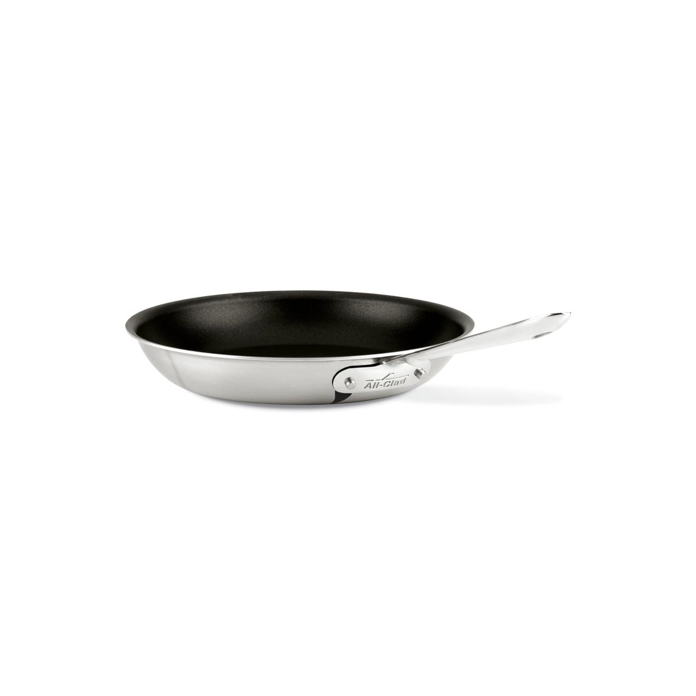 AllClad D5 10 Inch Brushed Stainless Steel Pro Non Stick Frying pan 5Ply Stainless Steel Pan Induction Oven Broiler Safe 500F Pancake Egg Pan Skillet Professional Cookware Silver