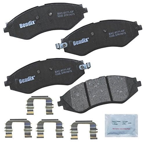 Bendix Priority1 CFC1035 Ceramic Front Brake Pads for Select Models Chevrolet Aveo, Aveo5, Optra, Spark, Spark EV, Pontiac G3, G3 Wave, Wave5, Suzuki Forenza, Reno, Swift+