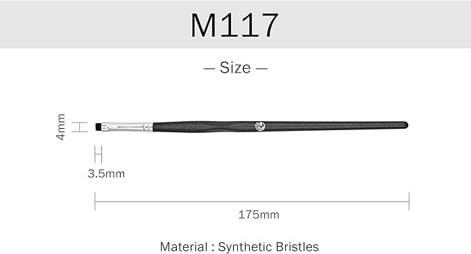 ENERGY Thin Precision Angled Eyebrow Brush Eyeline Brow Brush for Gel Eyeliner Brow Pomade M118
