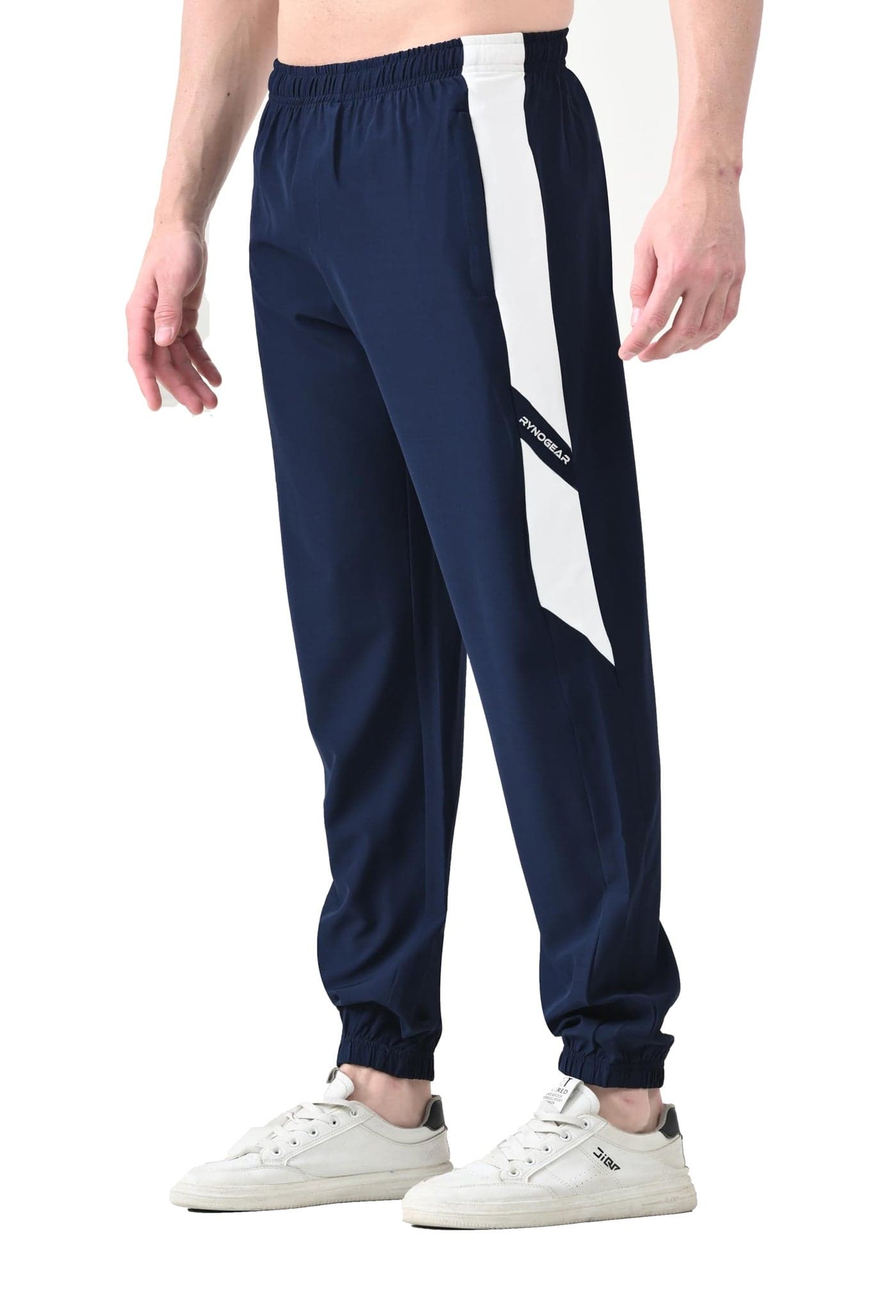 RynoGear Men's Lightweight Dryfit Track Pant with Zip Pockets || Track Pants for Man Navy Blue