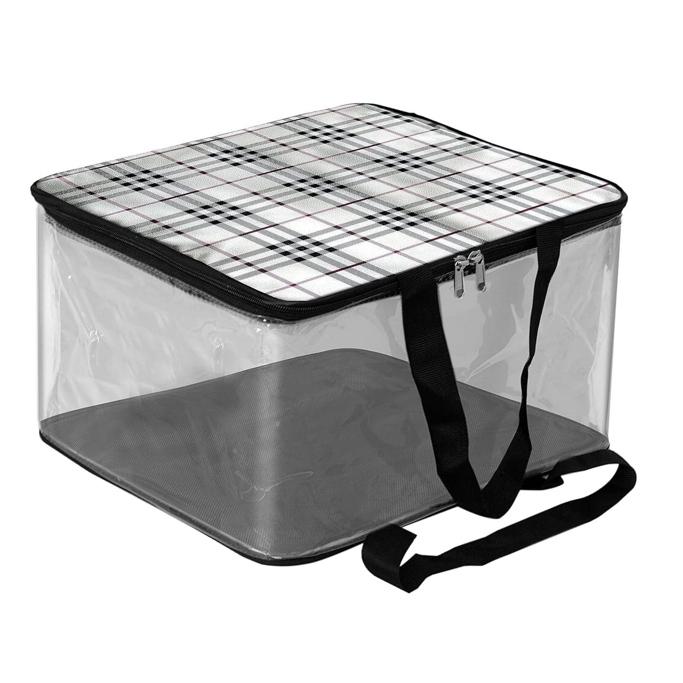 TULMAN Polyvinyl Chloride Transparent Storage Bag For Clothes Saree Cover Bag For Women Cosmetic Toiletries Blanket Storage Bag For Home Pvc Cloth 1 Pack 40X22X33 Cm 1 Pack