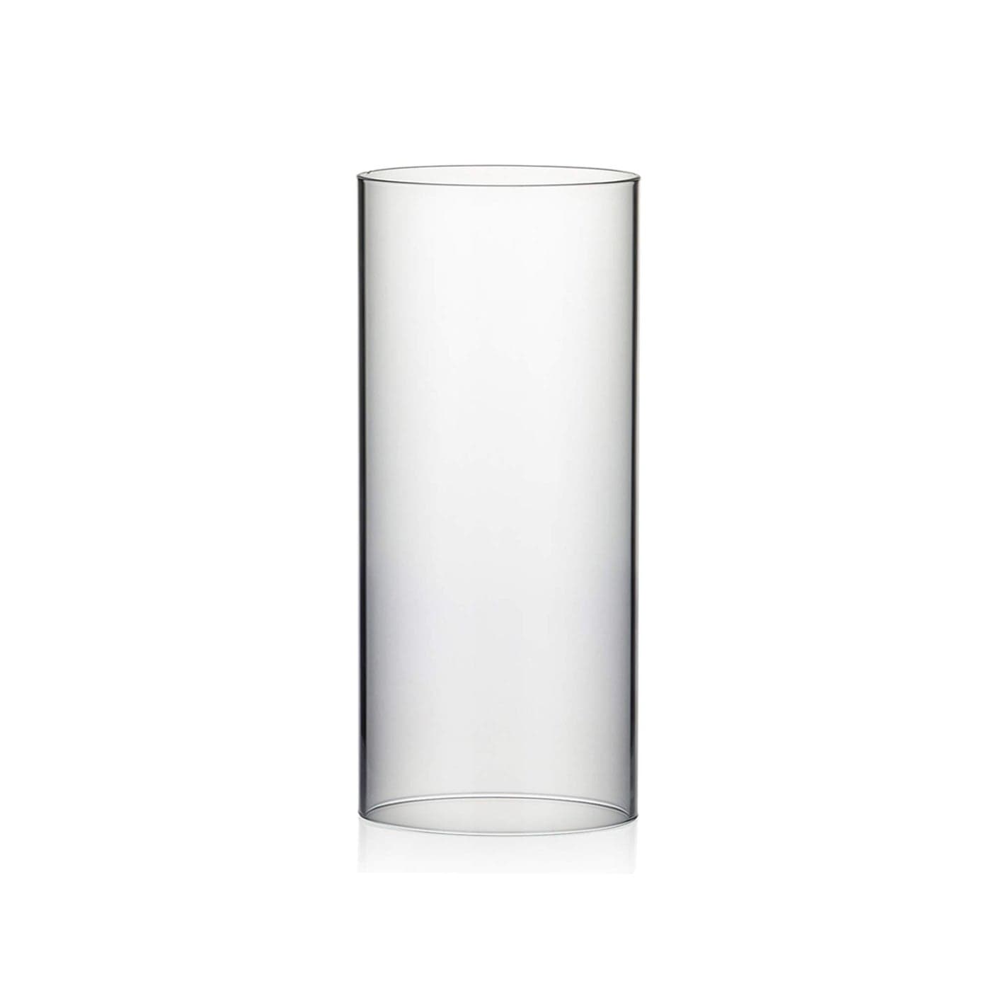 WGVI Hurricane Candle Holder Sleeve Wide 6 Height 14 Clear Glass Cylinder Candleholder Chimney Tube Open Ended Candle Shade 1 Piece