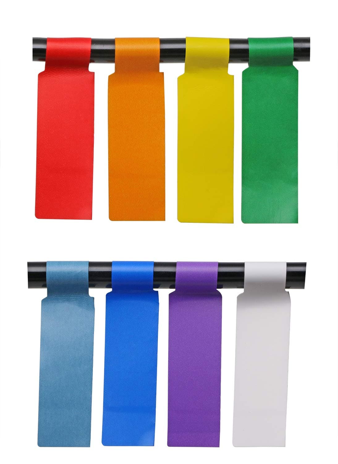 Mini Skater 720 Labels 24 Sheet Colorful Waterproof Cord Labels Tags Write on Stickers Tear Resistant Flexible Computer Cord Color Markers Identification Label for Laser Printer (24 Sheet)