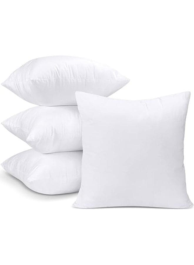 4 Pcs Cushion Inserts Set,Bedding Throw Pillow Inserts,Cushion Fillers,Soft and Fluffy,Wear-Resistant and Durable,for Sofa, Couch, Chair and Bed,40*40cm