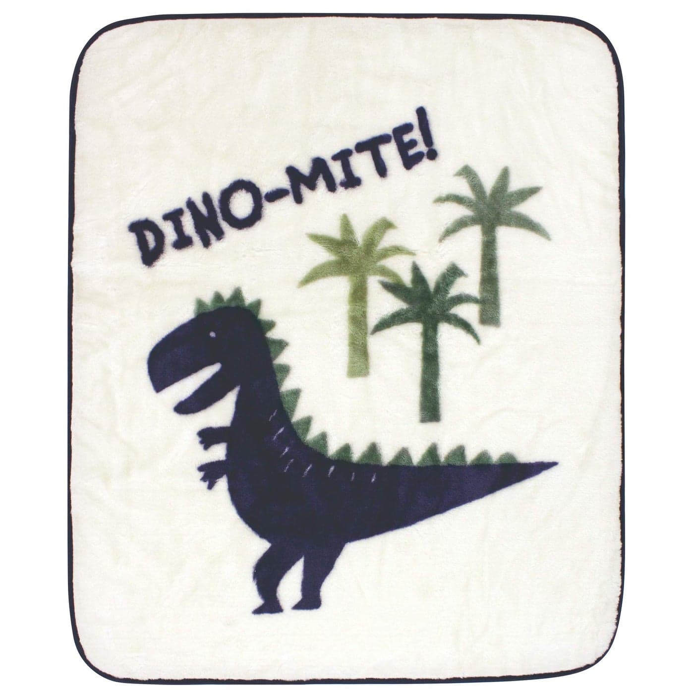 Hudson Baby Unisex Baby High Pile Plush Blanket Dinomite Dinosaur One Size