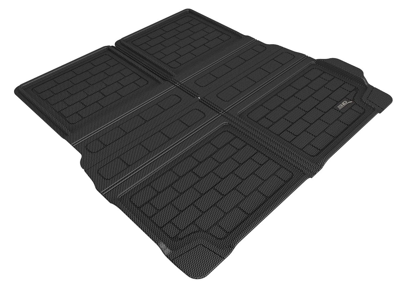 3D MAXpider Custom Fit Behind 2nd Row Kagu Cross Fold Cargo Liner (Black) Compatible with BMW X7 (G07) 2019-2025 - Cargo Liner