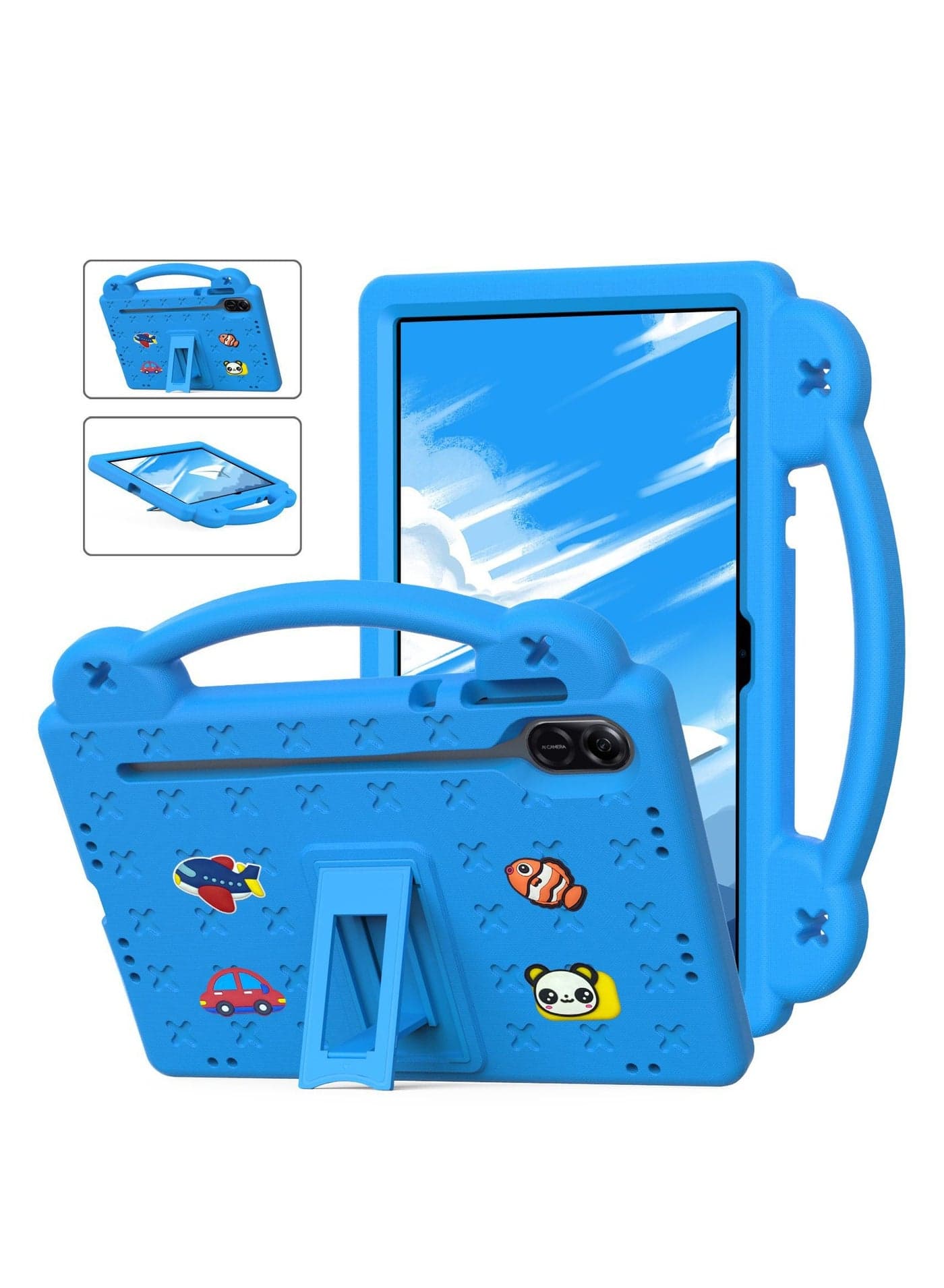The case is compatible with the Honor Pad X9 11.5 inches, a lightweight portable children's tablet accessory, and the shockproof protective case is equipped with 【pen holder】 【carry stand】