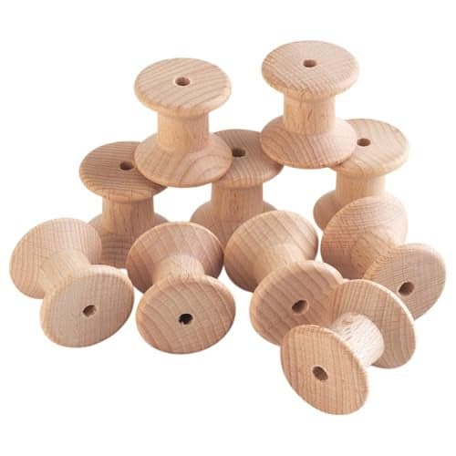 TickiT 73907 Wooden Spools - Set of 10