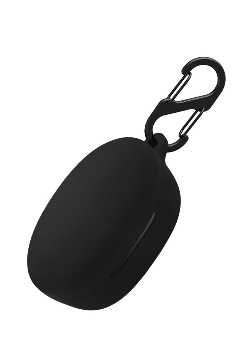 Silicone Carrying Case Compatible with Anker Soundcore Life P2 Mini Portable Scratch Shock Resistant Cover with Carabiner (Black)
