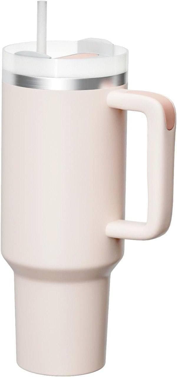 FLOOVI Tumbler Water Bottle with Lid and Straw Sipper Stainless Steel Insulated Travel Mug for Hot Cold Drink Beverages 100 Leakproof with Handle Reusable Double Wall 1200mlMulticolor 1 Pack