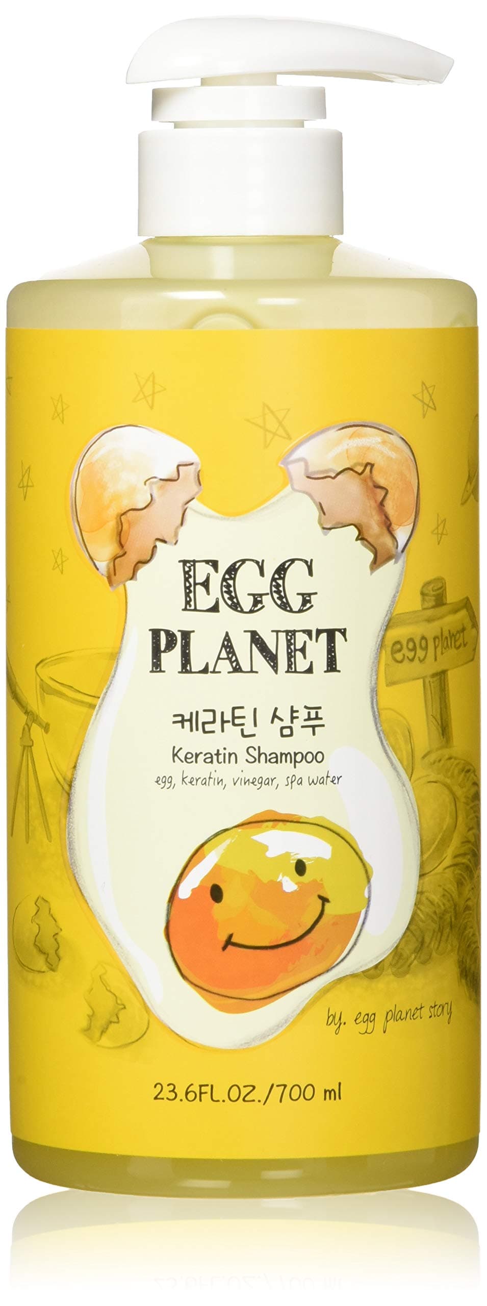 Daeng Gi Meo Ri Egg Planet Keratin Shampoo Extreme Damage Care Rich Keratin Making Hair Smooth and Moisturizing for Damaged Hair No Artificial Color 700ml