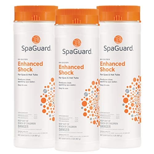 SpaGuard Enhanced Shock, 2 lb, Pack of 3, Multipurpose Shock for Spas & Hot Tubs, Produces Clear & Sparkling Spa Water, Easy to Use, Removes Unpleasant Odors