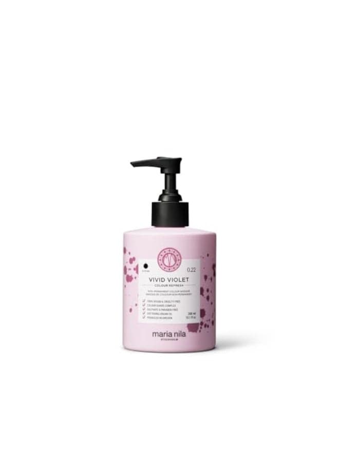 Maria Nila Color Refresh Vivid Violet 101 Fl Oz PurpleViolet Hair Mask SemiPermanent Pigments 100 Vegan SulfateParaben free