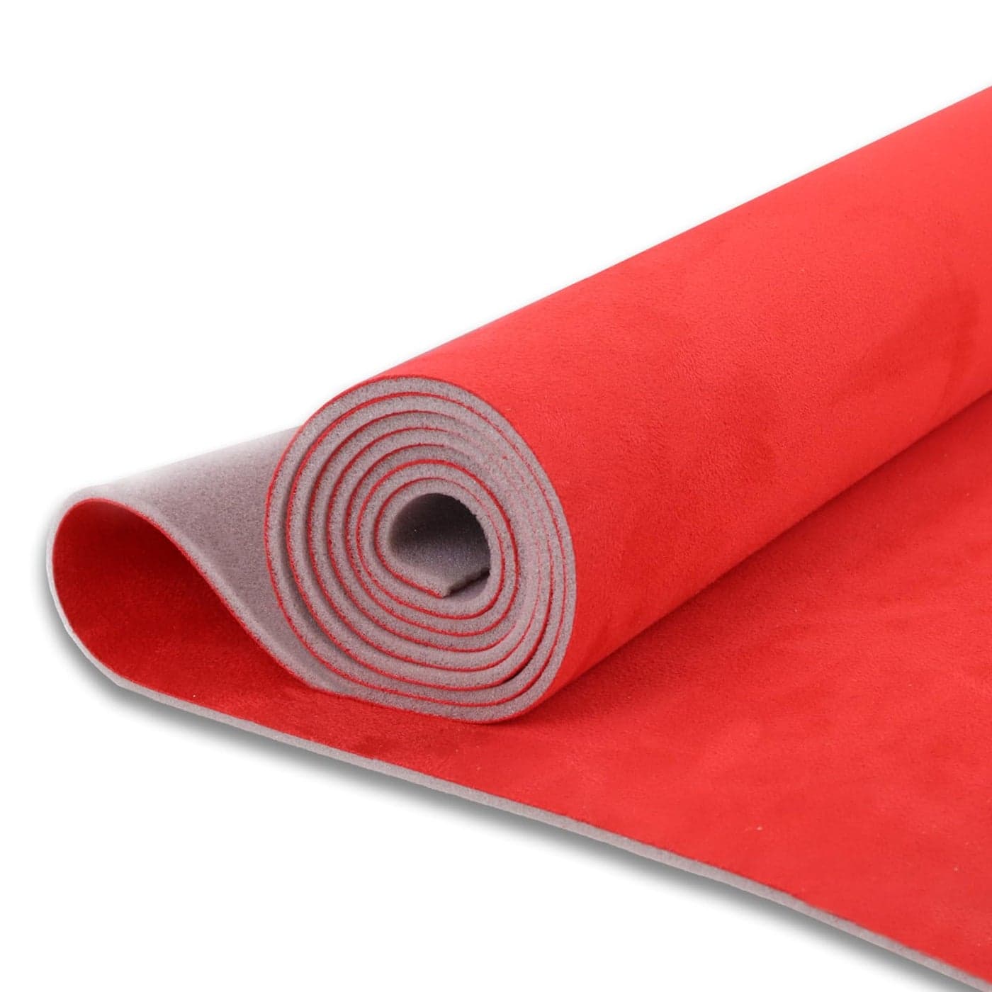 Kefly Red Suede Headliner Fabric 96 L 60 W with Foam Backing Auto Suede Roof Top Fabric Automotive Interior Roof Replacement Material for Car SUV Boat Pickup Truck RV Home Repair