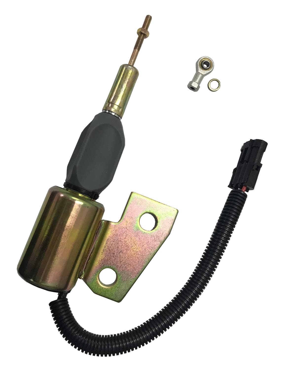 KEYOPO Shut Off Solenoid 12V 3991167 3964627 SA-4941-12 87420952 J991167 J932529 for Hyundai Cummins 4BT Case IH 1150H MX100 MX120 MX150 580M 1840 70XT 85XT 550G 586E 580SL 1840 5120 5130 5140