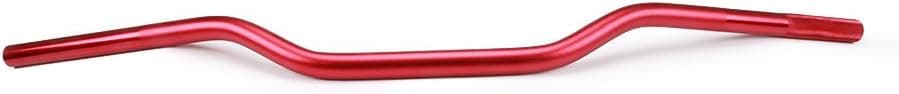 YSMOTO 7/8" 22mm Red Motorcycle Handlebar for Cafe Racer and Dirt Bikes