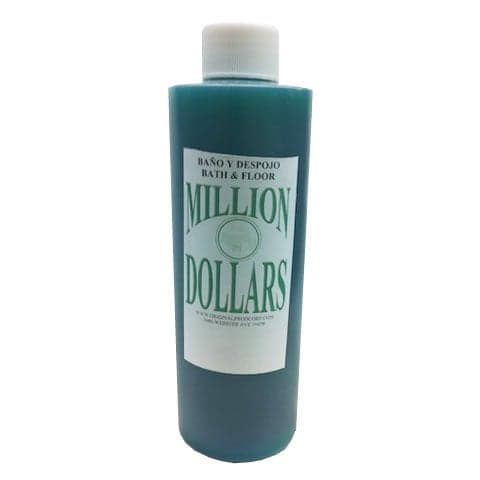 Original Botanica Million Dollars Bath and Floor Wash Spiritual Cleansing Negative Energy Protection Herb Purification to Attract Money Wealth Attraction 8oz
