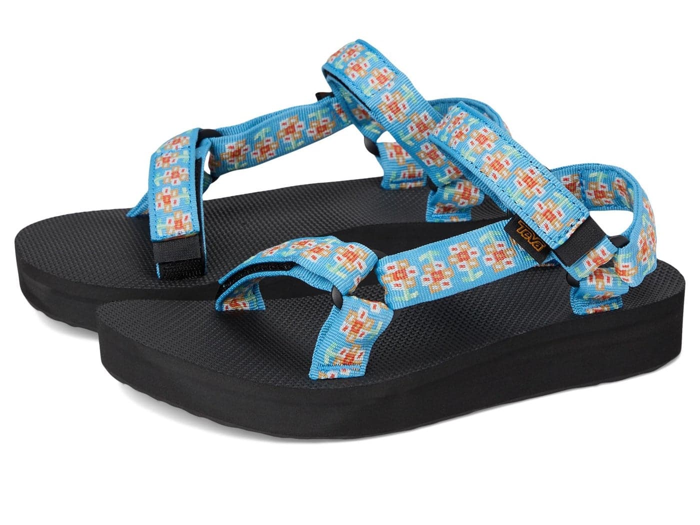 Teva Womens MIDFORM Universal Sandal Bloom Cendre Blue 6