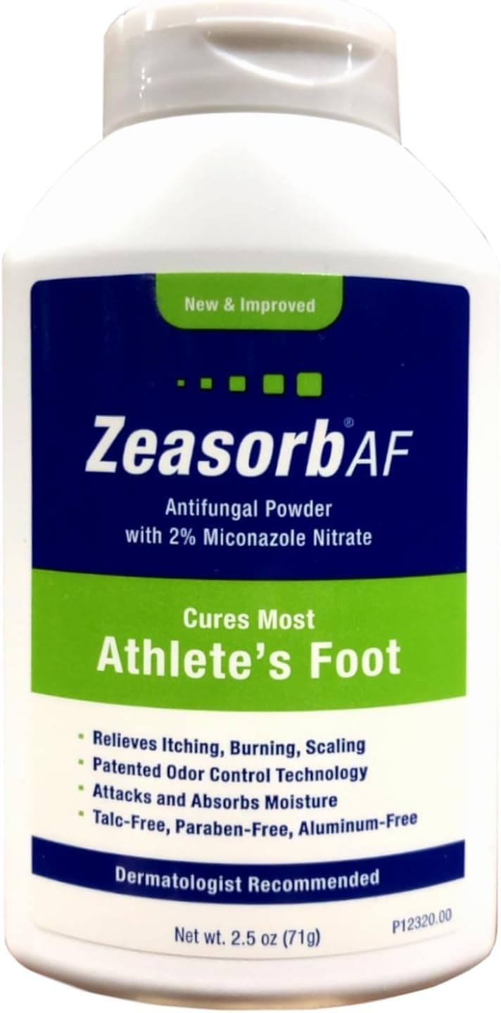 Zeasorb Super Absorbent Powder Antifungal Treatment Athletes Foot 25 oz 71 gPack of 6