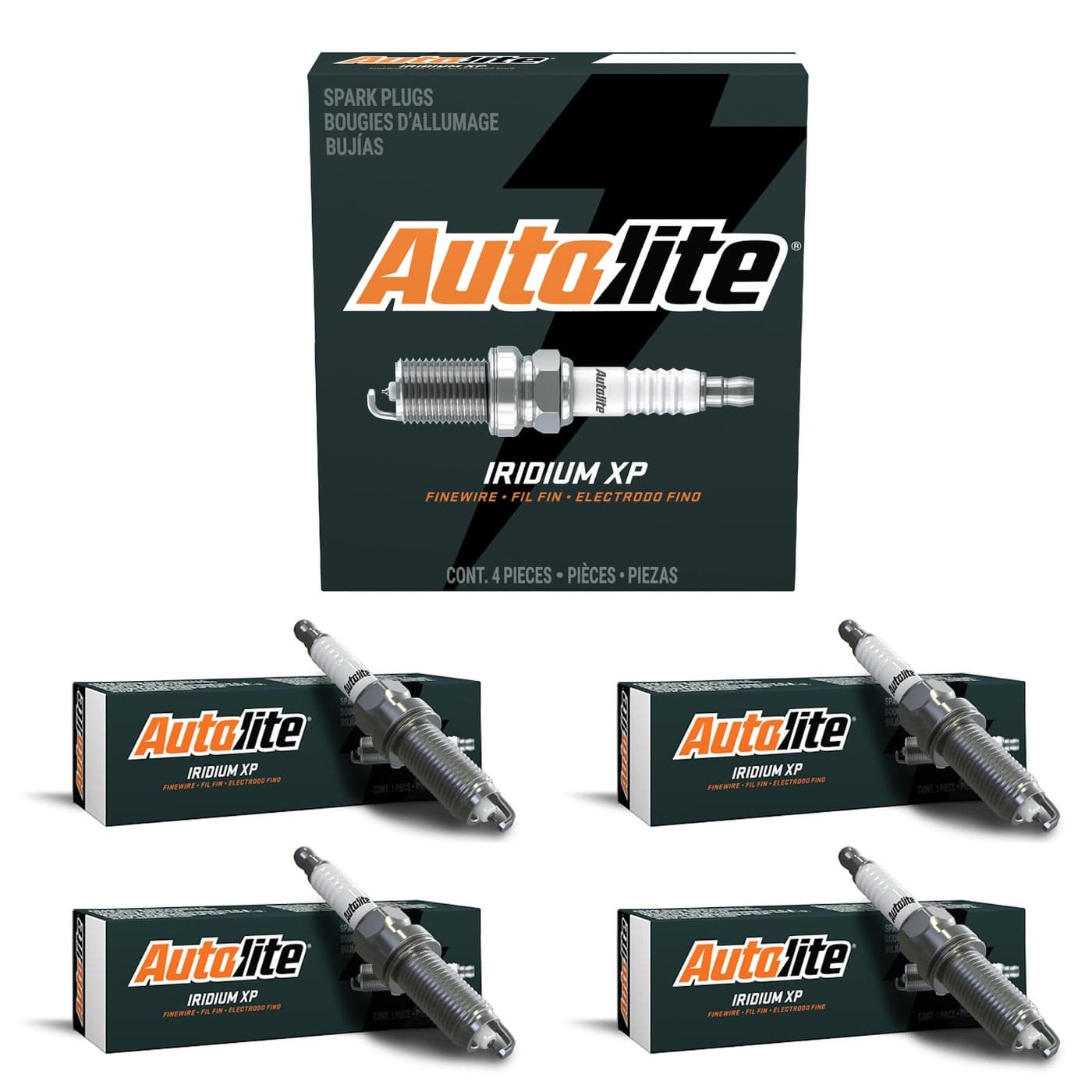 Autolite Iridium XP Automotive Replacement Spark Plugs XP3924 4 Pack