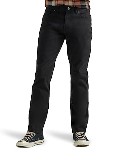 Lee Men's Extreme Motion Athletic Taper Jean Black 38W x 32L