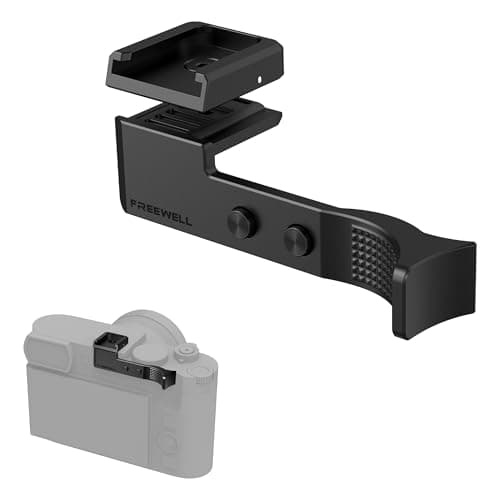 Freewell Thumb Grip for Leica Q3 43Q3 with Cold Shoe Mount CNC Aluminum ScratchProof Silicone Padding
