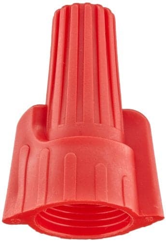 Easy-Twist Winged Wire Connector, Standard Type, 18-8 AWG Wire Range, 600V, Red (Bag of 500)