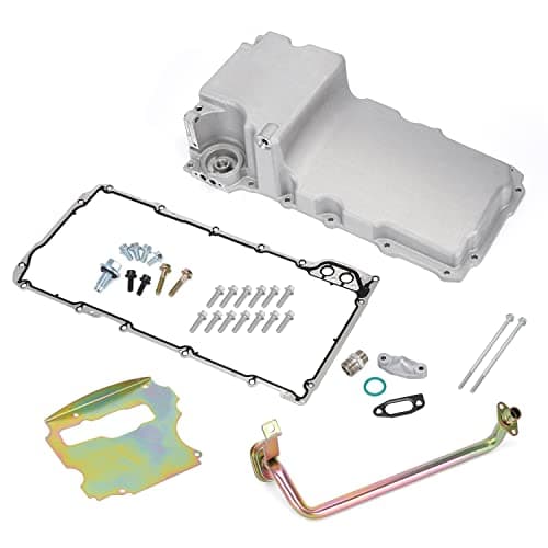 LS Swap Retrofit Engine Aluminum Oil Pan Kit For 1955-1987 GM LS1 LS6 LS2 LS3 LSX 4.8L 5.3L 6.0L 6.2L LS Gen III & GEN IV V8 Engines Low Profile 302-1