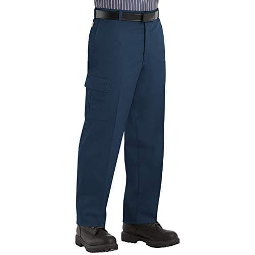Red Kap Men's Industrial Cargo Pant, Navy, 36W x 32L
