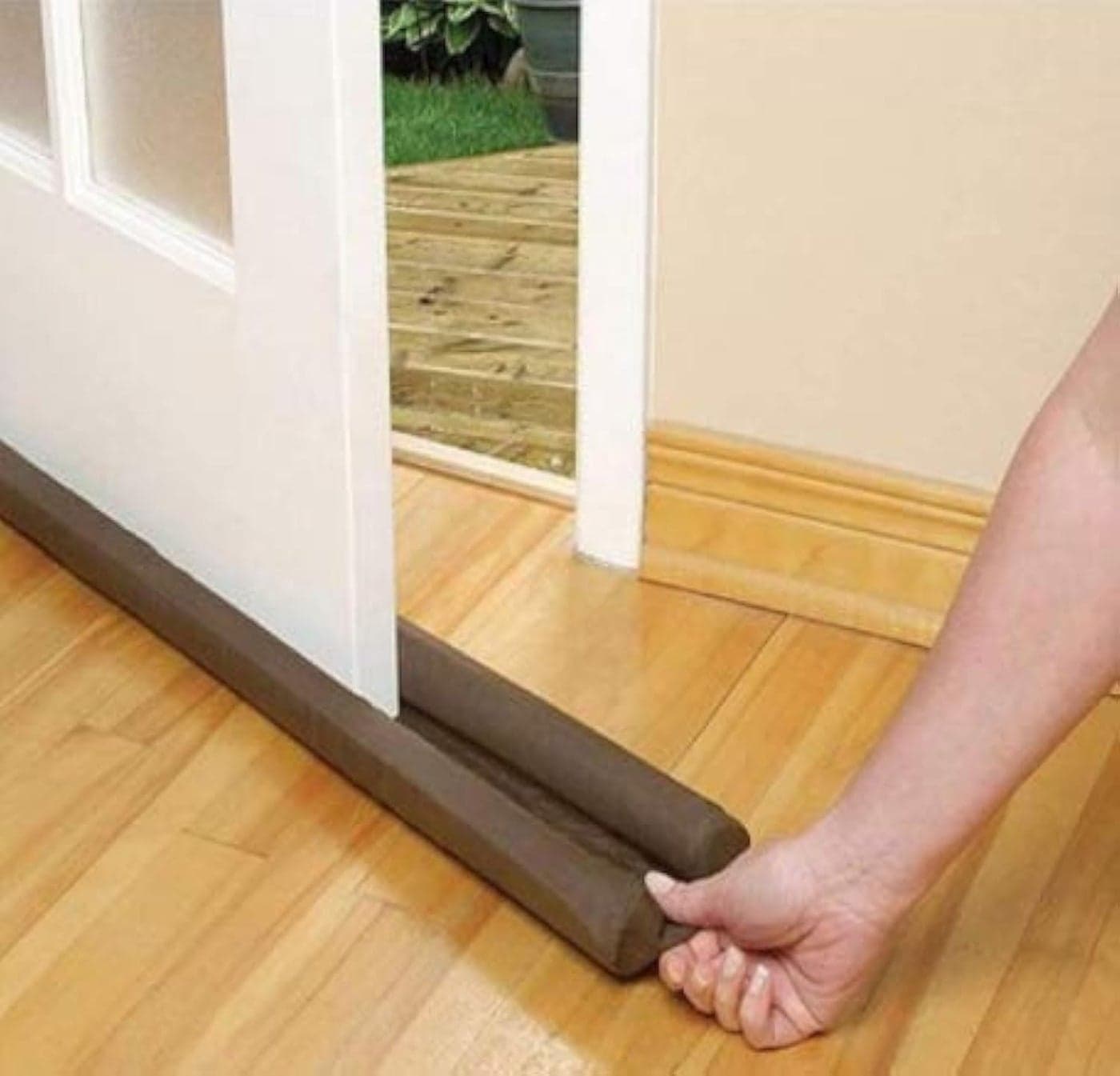 Raxon Innovation Door Bottom Sealing Strip Guard for Home (36 INCHES | Brown, 4)