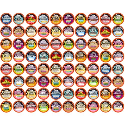 Java Factory Coffee Pods Compatible with K Cup Brewers Including 20 Assorted Variety Pack 80 Count