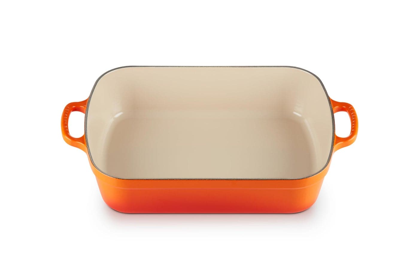 Le Creuset Enameled Cast Iron Signature Rectangular Roaster 525 qt 117 x 168 Flame