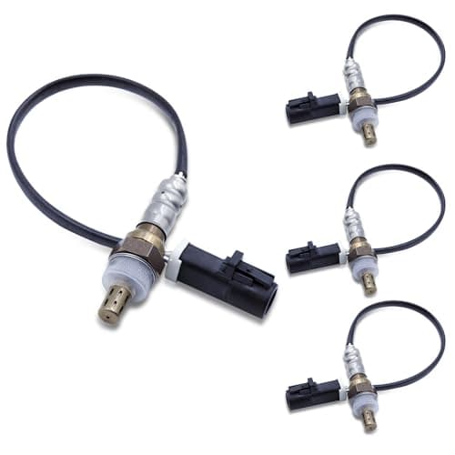 HHGKPVX O2 Oxygen Sensor 15717 Downstream Upstream Compatible with 1990-2014 Ford F150 F250 F350 Ranger Explorer Escape Focus Mazda Tribute Mercury Lincoln # 15716 15664 234-4045 (4Pcs)