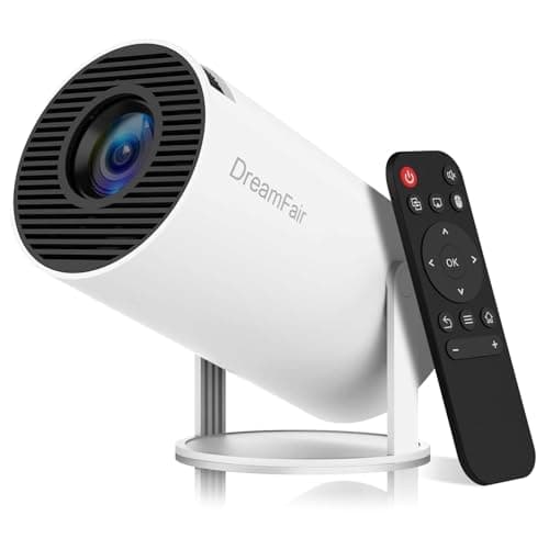 Mini Projector with WiFi and Bluetooth 4K 1080P Support Portable Projector 170 ANSI 180 Rotatable Auto Keystone Correction 40130 Screen Video Projector for LaptopPCSmartphone