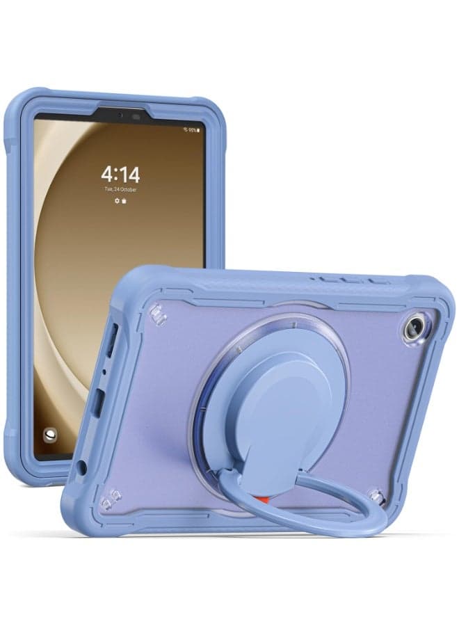 360 Degree Rotating Rugged Case for Samsung Galaxy Tab A11 8.7 (SM-X133/X135), Heavy Duty Protection Ring Handle Case Shockproof Case for Kids