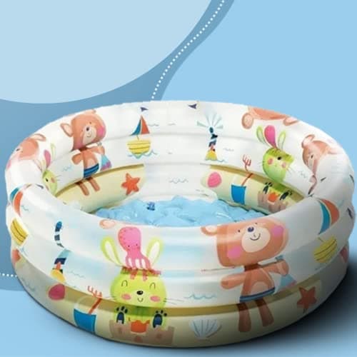 KIDZYMON® Beach Baby Bath tub for Baby Age 0 to 2 Years I Bath tub for Kids Home and Travel with Size 2 Feet - 24 inches I Pack of 1 I No Air Pump