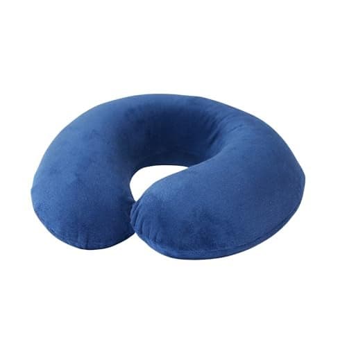 CareFoam Travel Neck Pillow | Premium Memory Foam Neck Pillow for Flight Travel, Car Sleeping | Adjustable Head Rest, Neck Rest Travelling Pillow for Sleeping Head Support