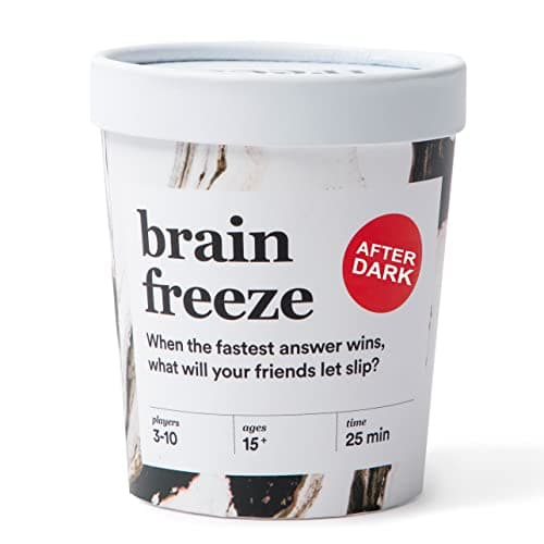 Brain Freeze After Dark Party Game The Hilarious SpeakBeforeYouThink Adult Card Game for White Elephant Parties Stocking Stuffers and Board Games Night with Your Friends
