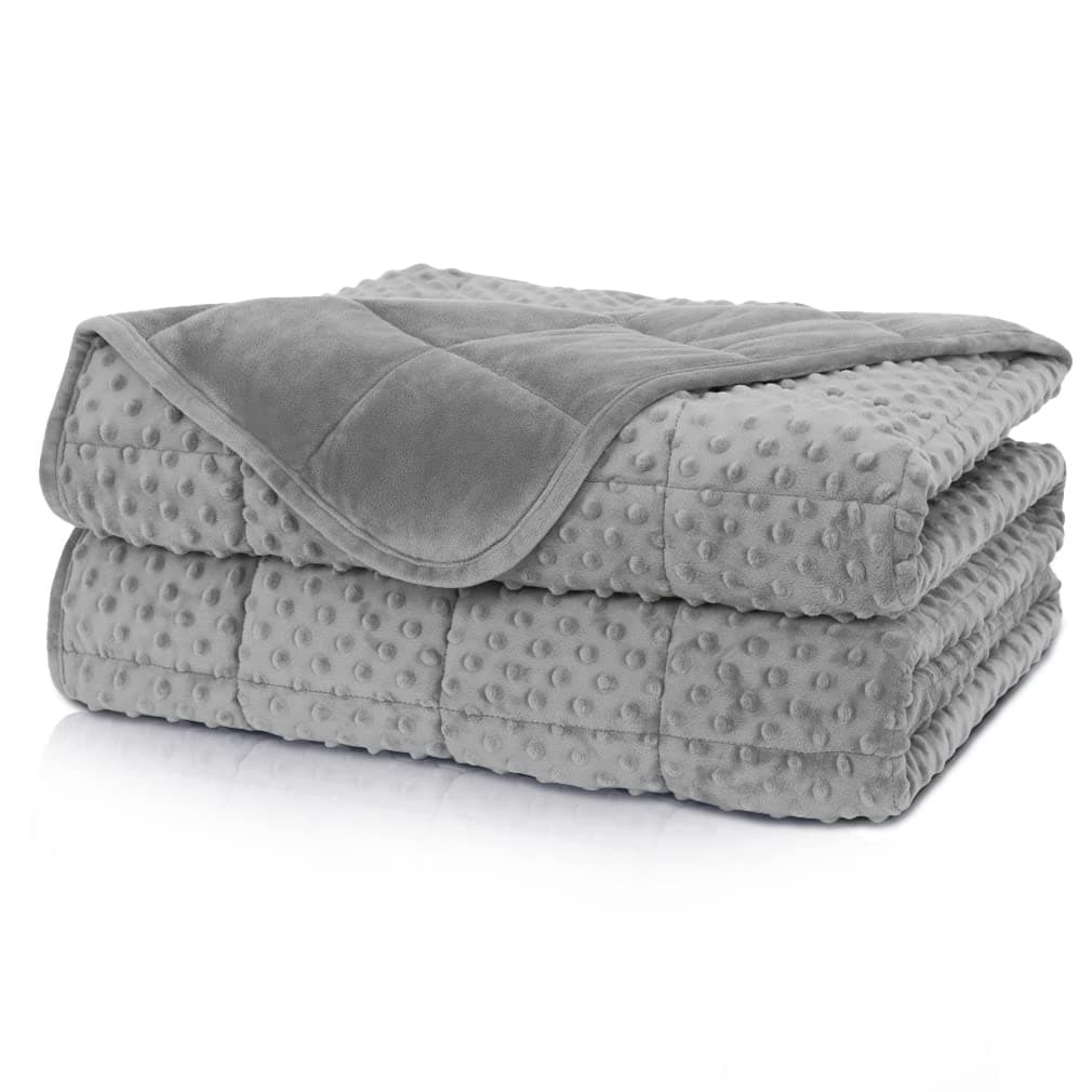 Huloo Sleep Weighted Blanket Twin 15lbs for Adult4878Gray Breathable Soft Minky Weighted Throw Blanket for All SeasonHeavy Blanket with Premium Glass Beads