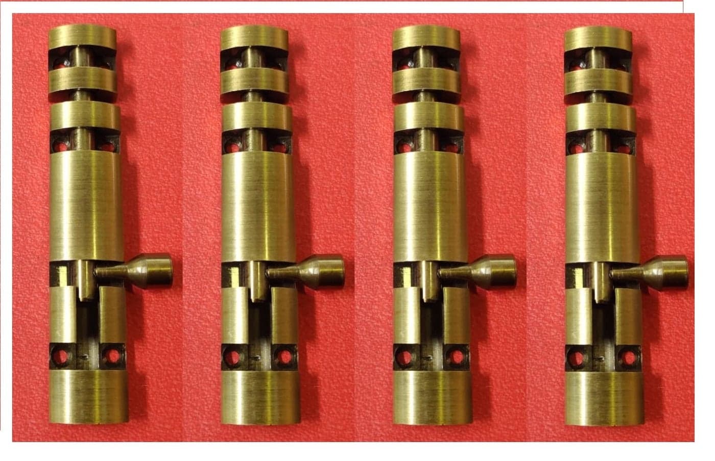 tower bolt zylo brass antiq finish 4 inch pack of (4)