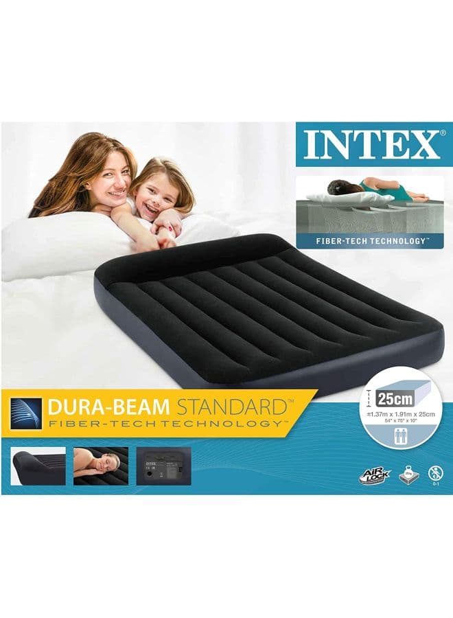 Durabeam Full Pillow Rest Classic Airbed W/E Pump fiber Multicolour