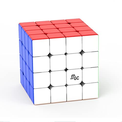 HELLOCUBE YJ MGC 4x4 Magnetic Stickerless Speed Cube 4X4X4 Cube Puzzle,YongJun 4x4 Flagship(YJ MGC 4 M - Stickerless)