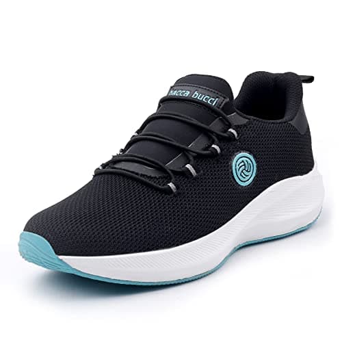 Bacca Bucci® Women Savage Running Shoes/Sneakers for Running/Gym/Training/Casual Walking Sports Shoe for Girls/Women- Black, Size UK38