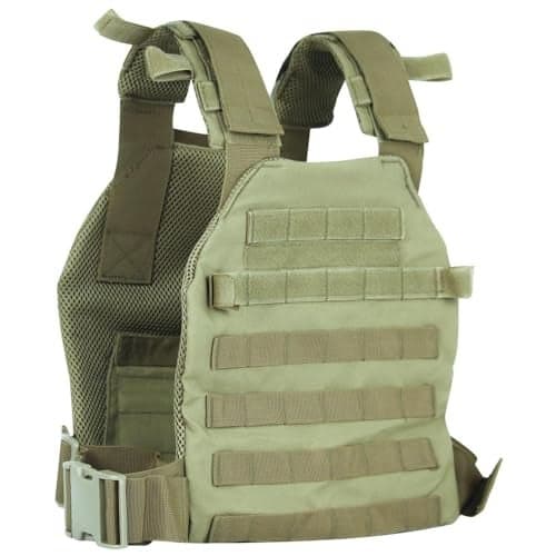 Tactical Adjustable Weighted Vest for Men and Women WODs, Strength Endurance Training Fitness Workouts Running - Quick Release, Molle System