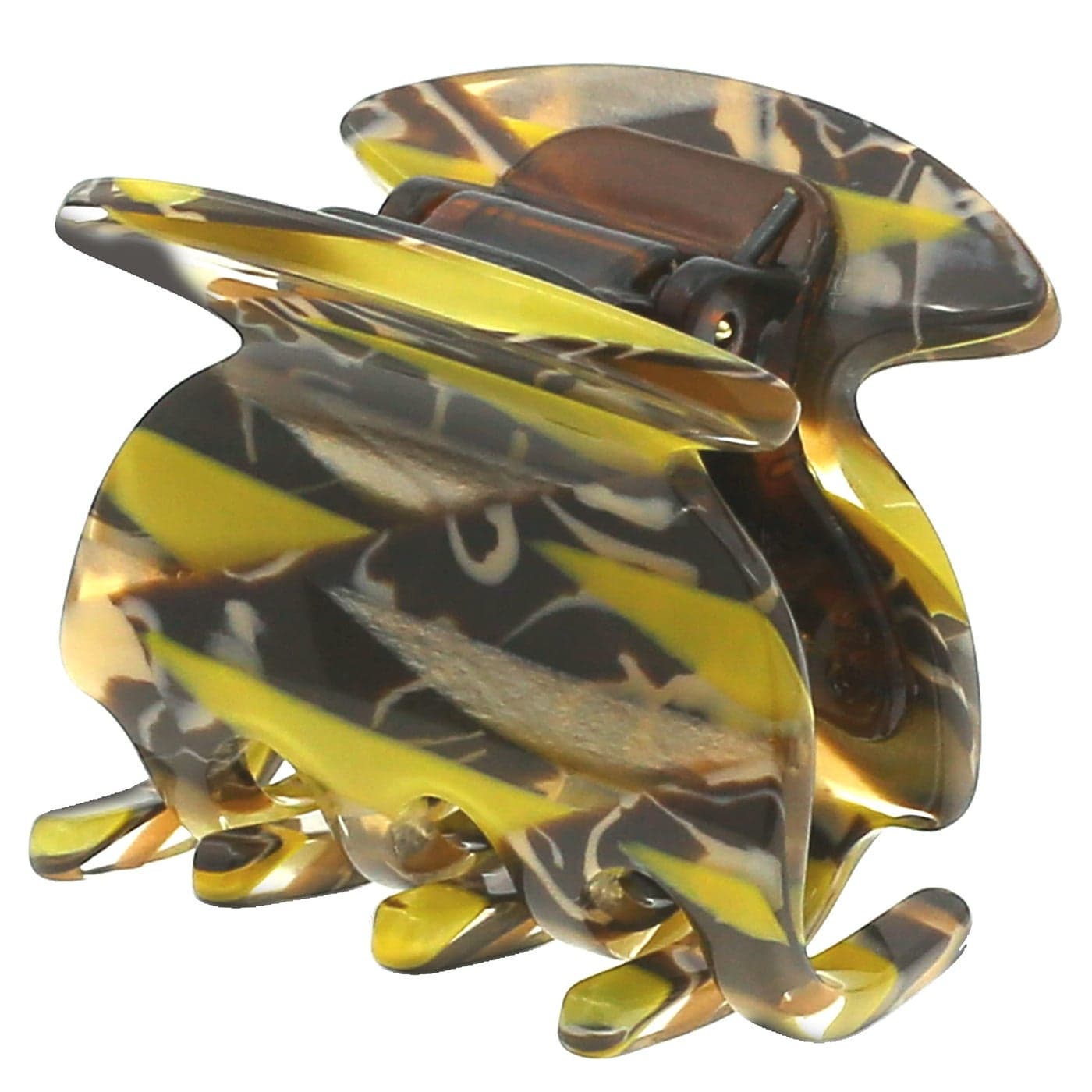 Camila Paris CP3181 French Hair Clip for Women, Handmade, Mustard, Small Girls Hair Claw Clips Jaw, Durable Styling Hair Accessories for Women, Strong Hold No Slip Grip, Made in France