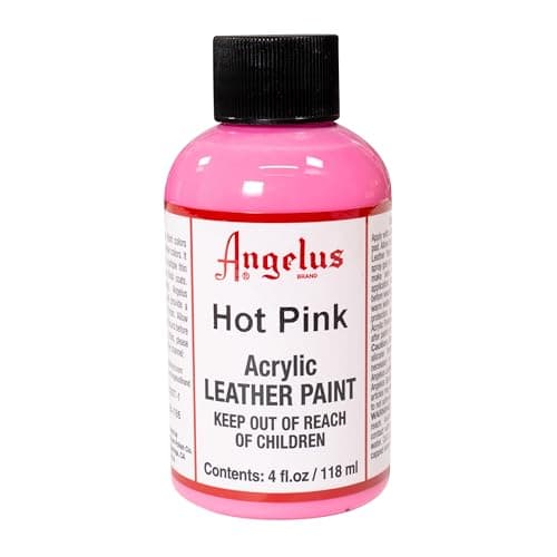 Angelus Acrylic Leather Paint Hot Pink 4oz