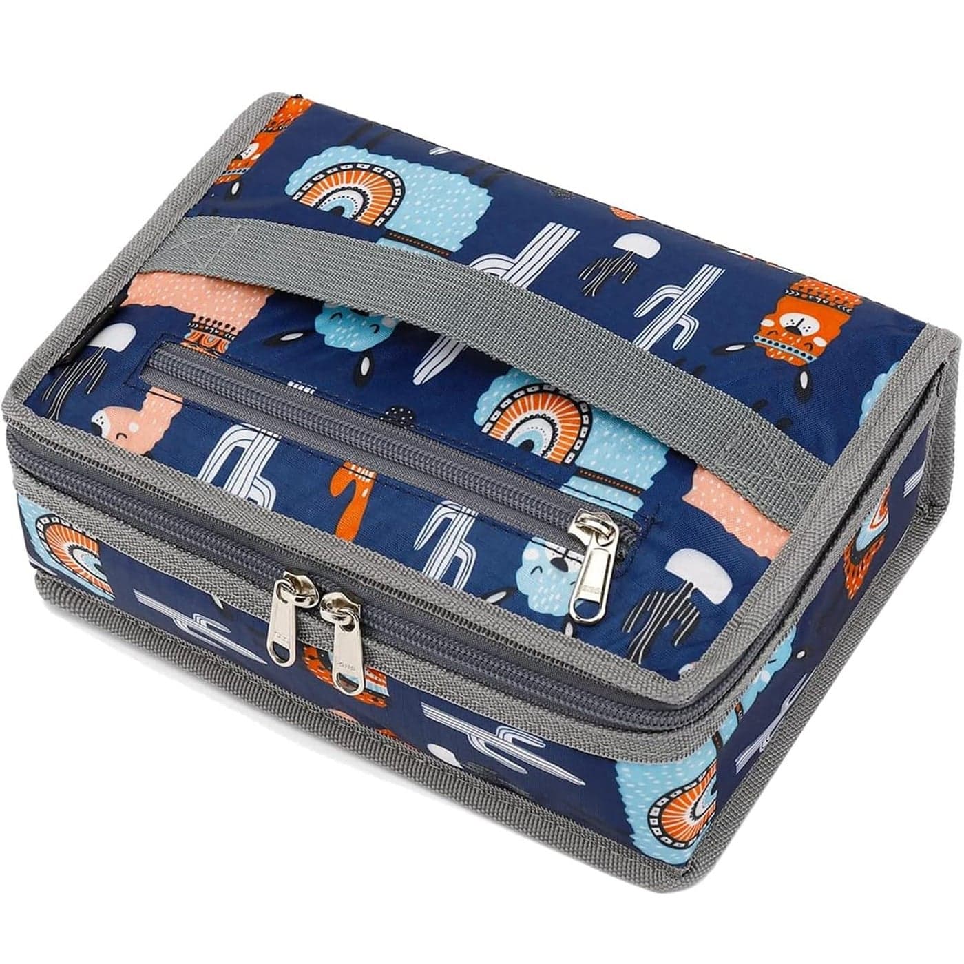 FlowFly Small Insulated Lunch box Portable Soft Bag Mini Cooler Thermal Meal Tote Kit with Handle for Work School Alpaca