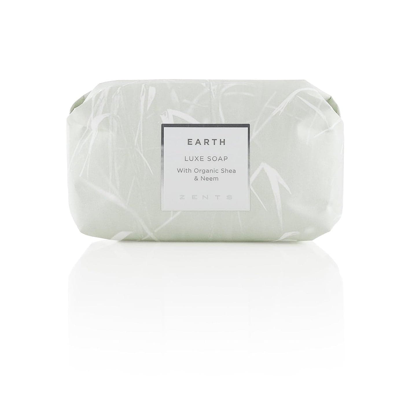 Zents TripleMilled Luxe Bar Soap Earth Fragrance Moisturizing Soap with Organic Shea Butter Gentle Hand Body Wash Nourishes Softens Skin 57 oz