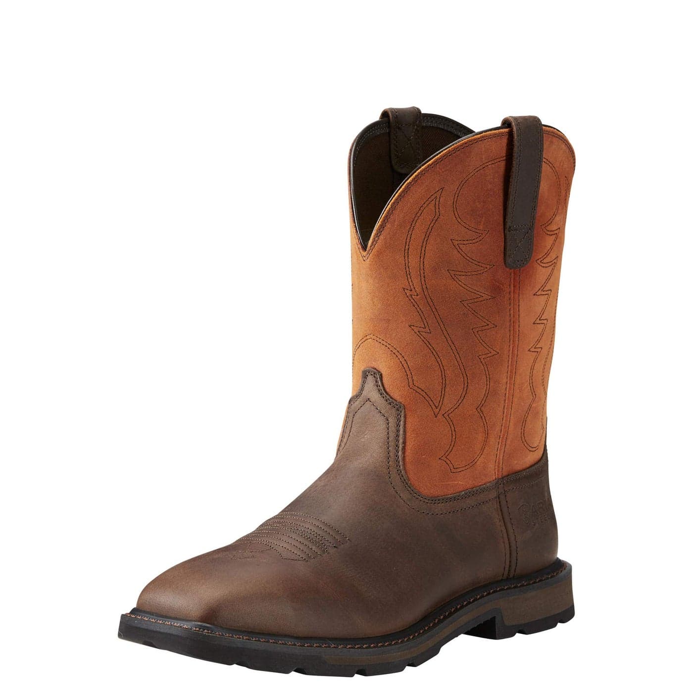 Ariat Groundbreaker Wide Square Steel Toe Work Boots Mens Safety Toe Leather Work Boot