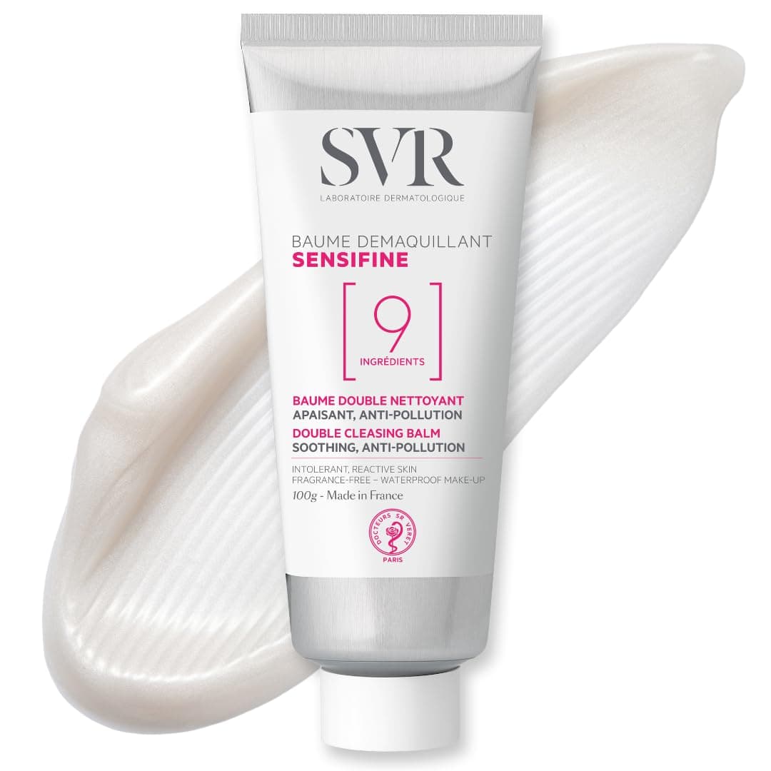 SVR Sensifine Cleansing Balm with Shea Butter Coconut Oil Soothing BalmtoOil Face Cleanser Makeup Remover Even Waterproof For Sensitive Reactive Skin Minimalist Formula 35 floz